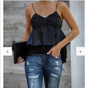 MARGARET TIERED BABYDOLL CAMI TANK